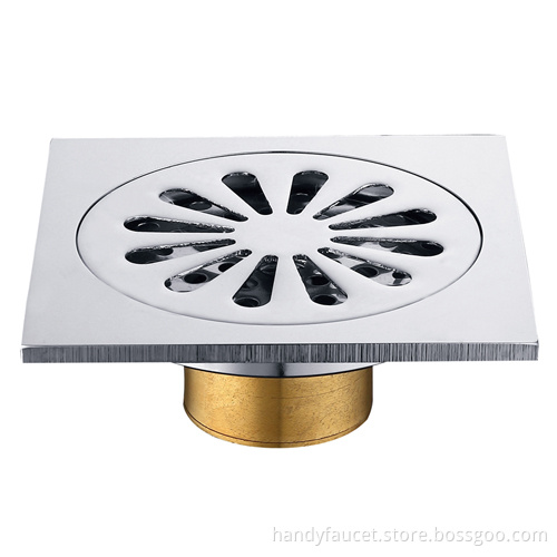 Brass Chrome Bathroom Floor Drain